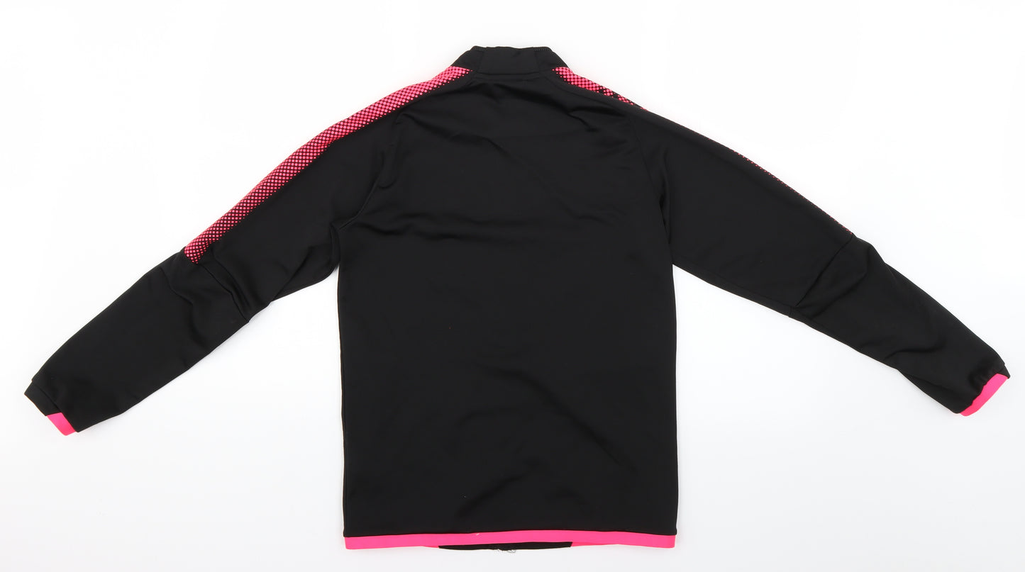 PUMA Boys Black Geometric  Jacket  Size 11-12 Years  - arsenal