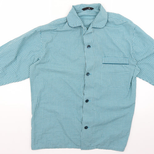 BHS Mens Green Check   Button-Up Size M