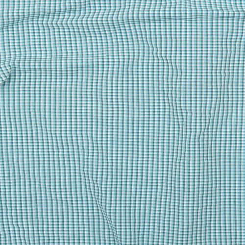 BHS Mens Green Check   Button-Up Size M