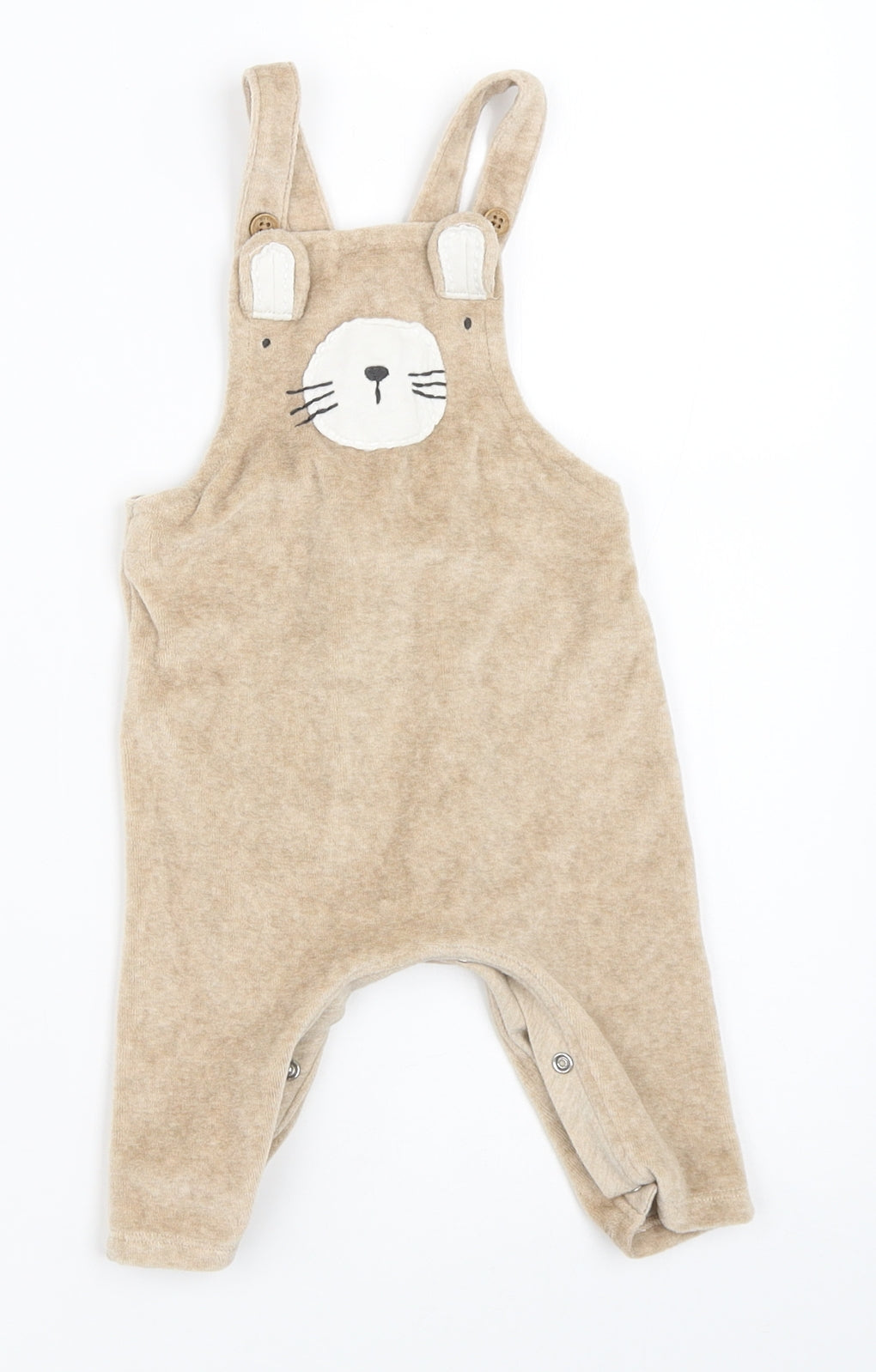 NEXT Boys Beige   Dungaree One-Piece Size 3-6 Months