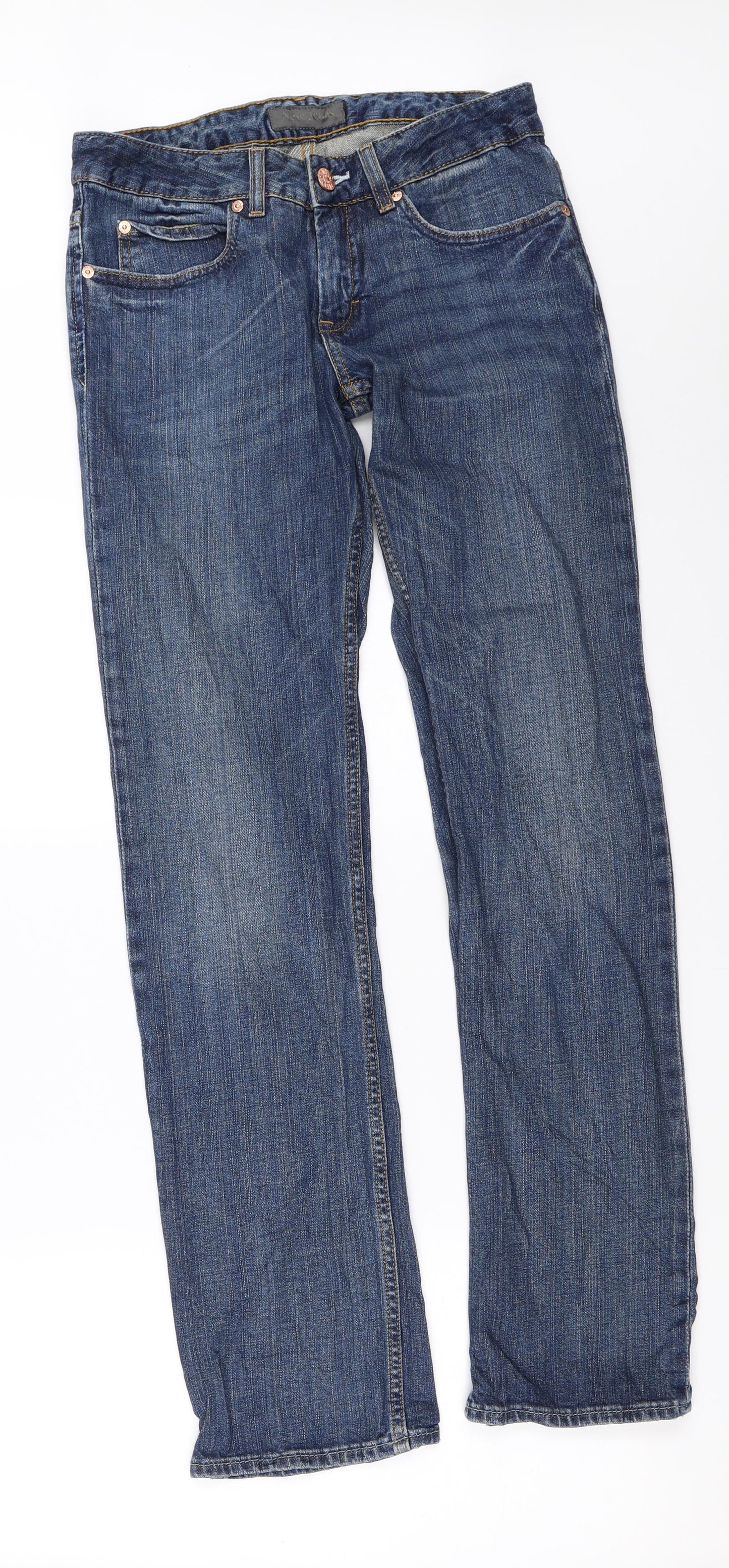 Acne Jeans Womens Blue  Denim Straight Jeans Size 30 in L32 in
