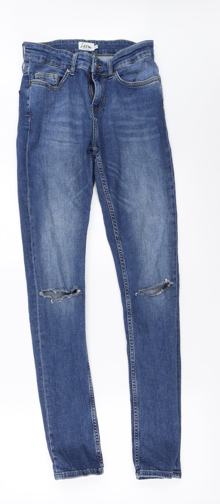 Loom Womens Blue Denim Skinny Jeans Size 30 in L32 in