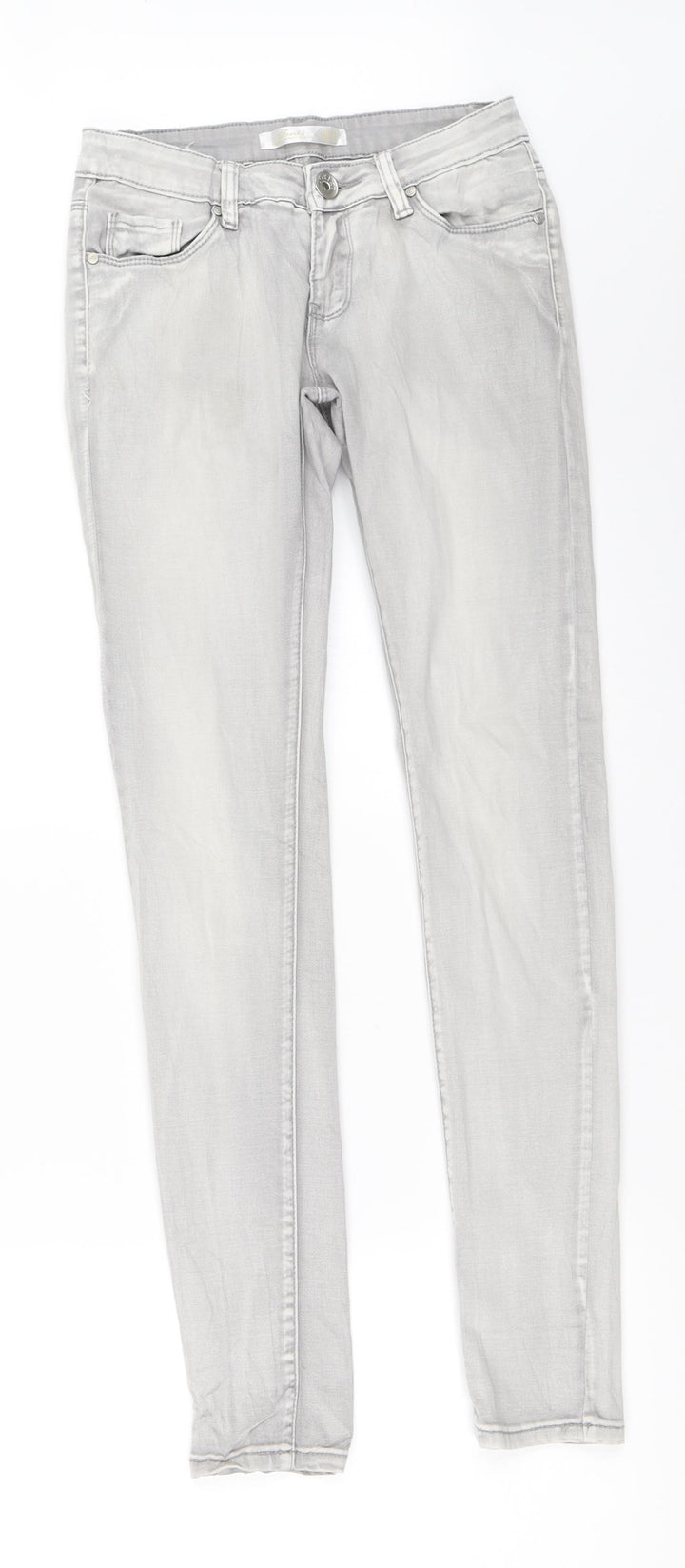 Toxik3 Womens Grey Skinny Jeans Size 10 L29.5 in