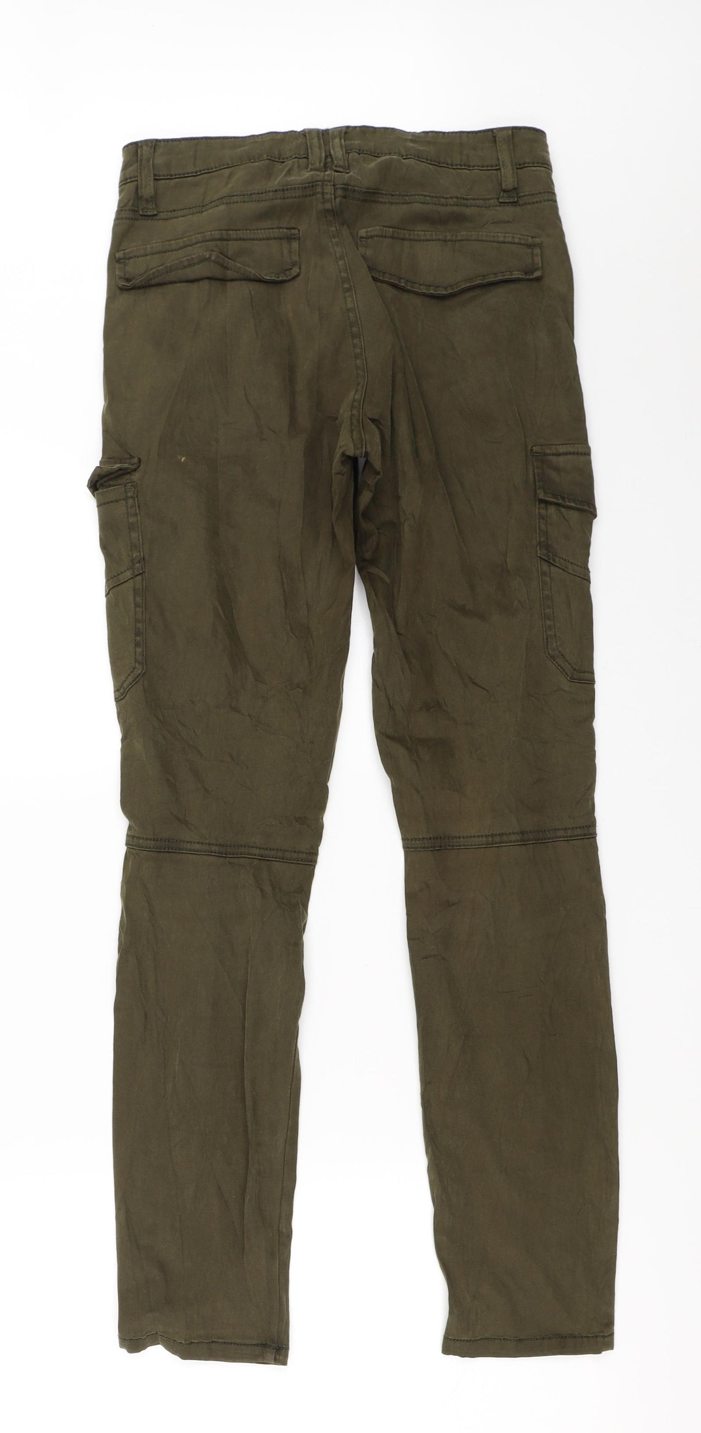 H&M Womens Green   Cargo Trousers Size 36 L28.5 in