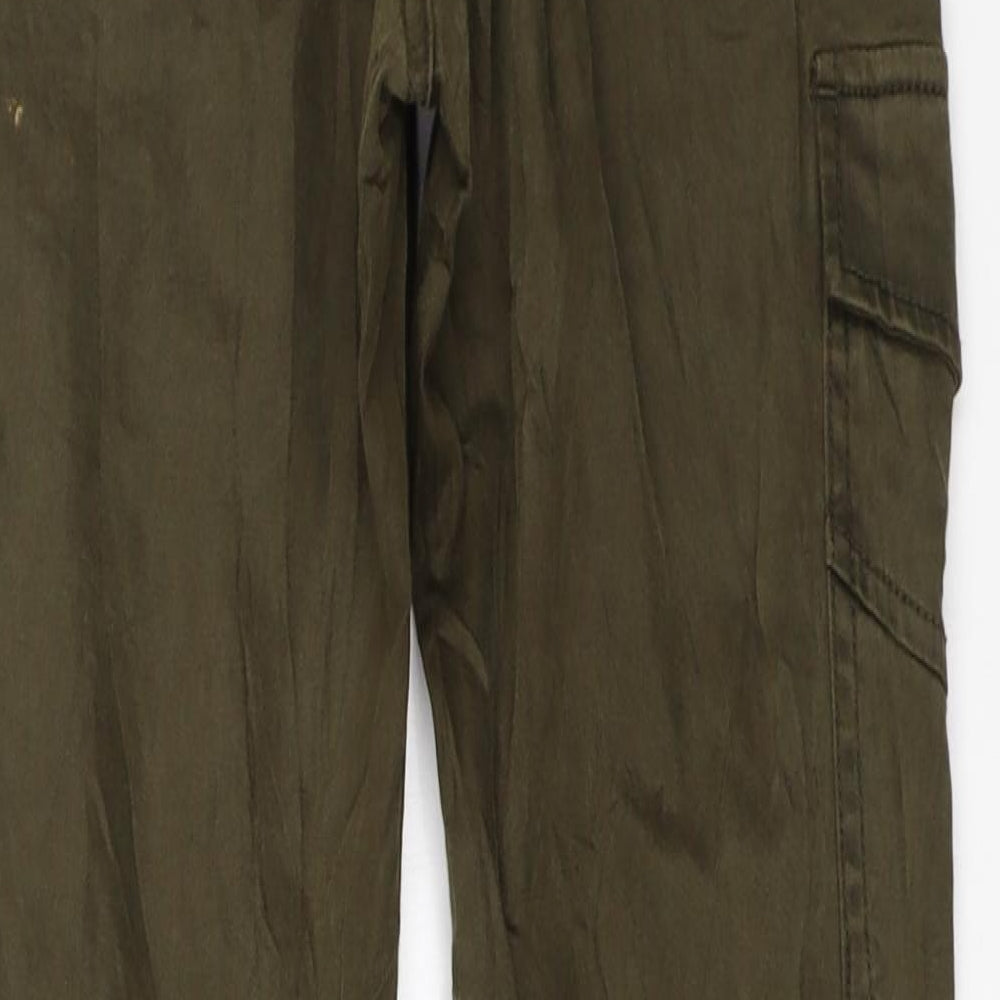 H&M Womens Green   Cargo Trousers Size 36 L28.5 in