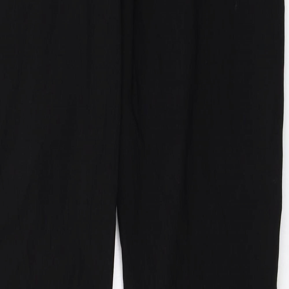Papaya Womens Black   Trousers  Size 12 L31 in