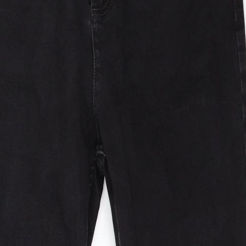 Per Una Womens Black   Cropped Jeans Size 14 L24 in