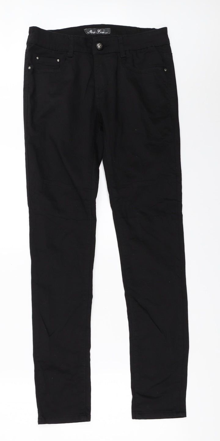 Miss Free Womens Black   Skinny Jeans Size 28 in L30.5 in