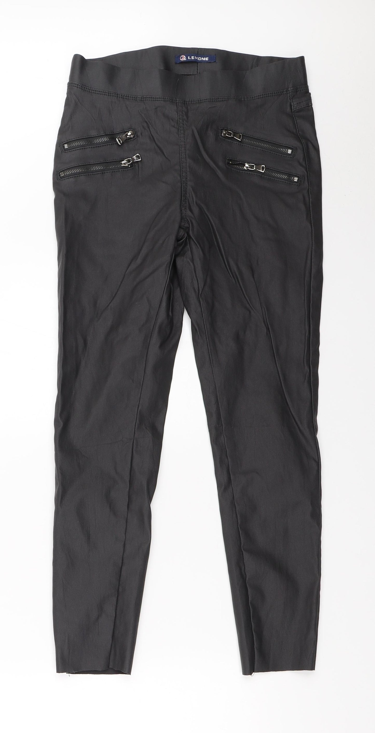 Lemone Womens Grey  Rayon Skinny Jeans Size 38 in L24 in
