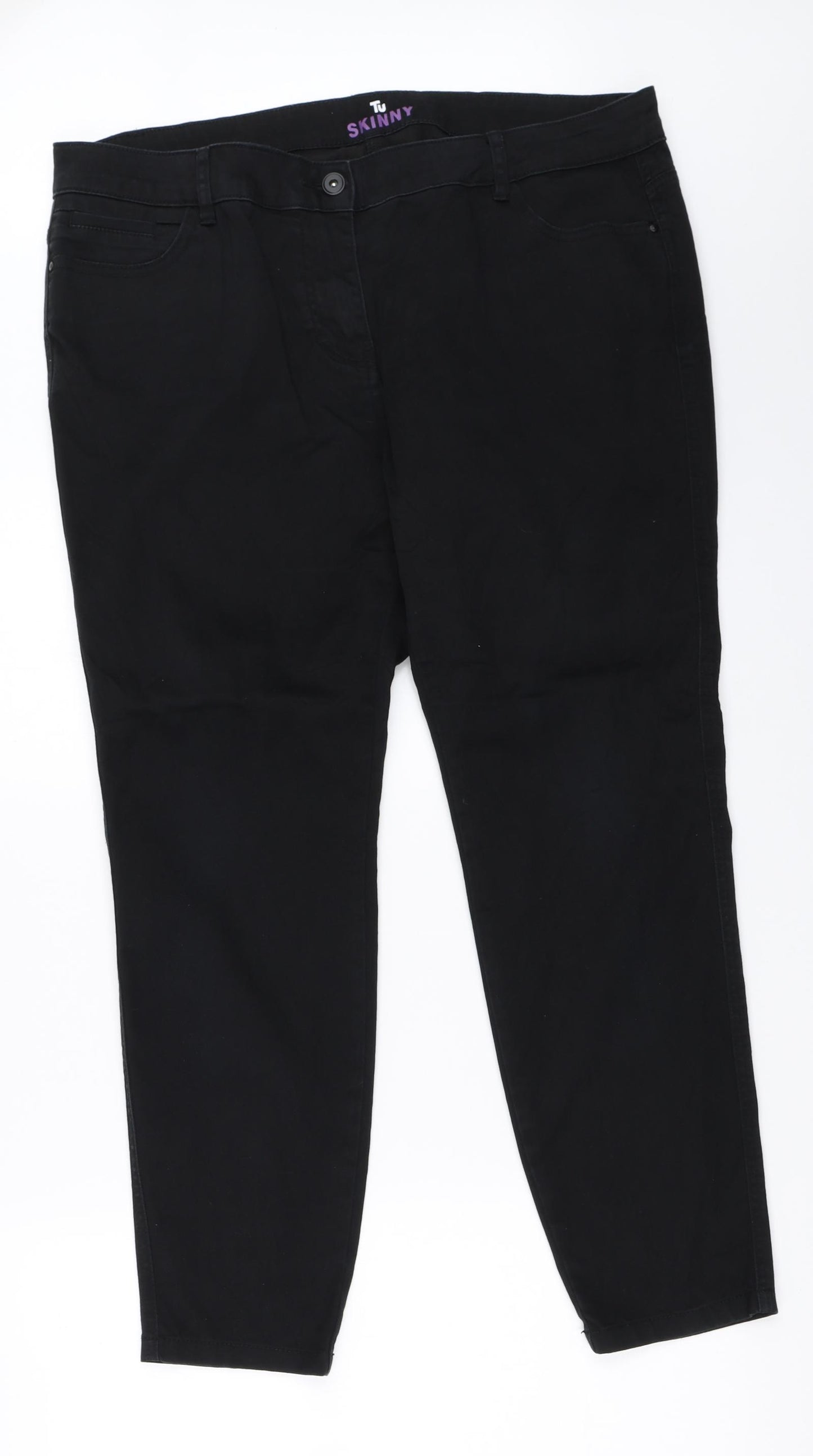 TU Womens Black   Skinny Jeans Size 18 L27.5 in