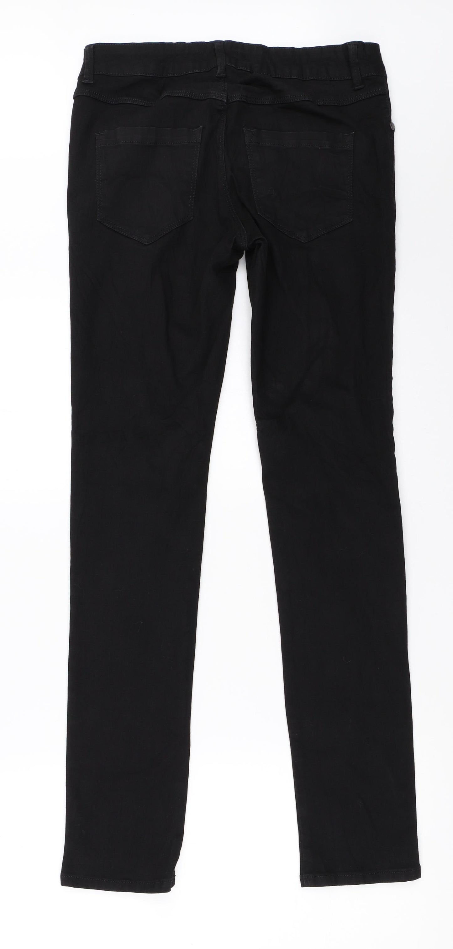 TU Womens Black  Denim Skinny Jeans Size 12 L31 in