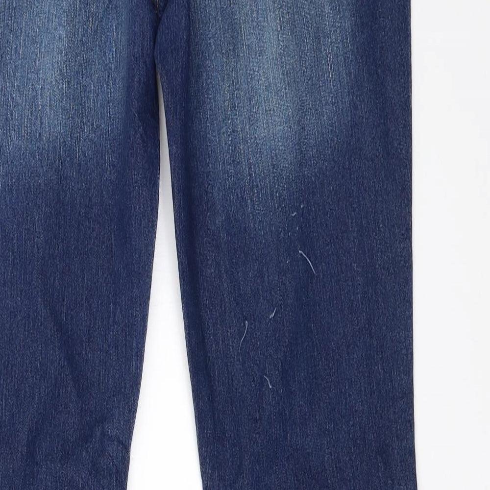 George Womens Blue  Denim Bootcut Jeans Size 12 L30.5 in
