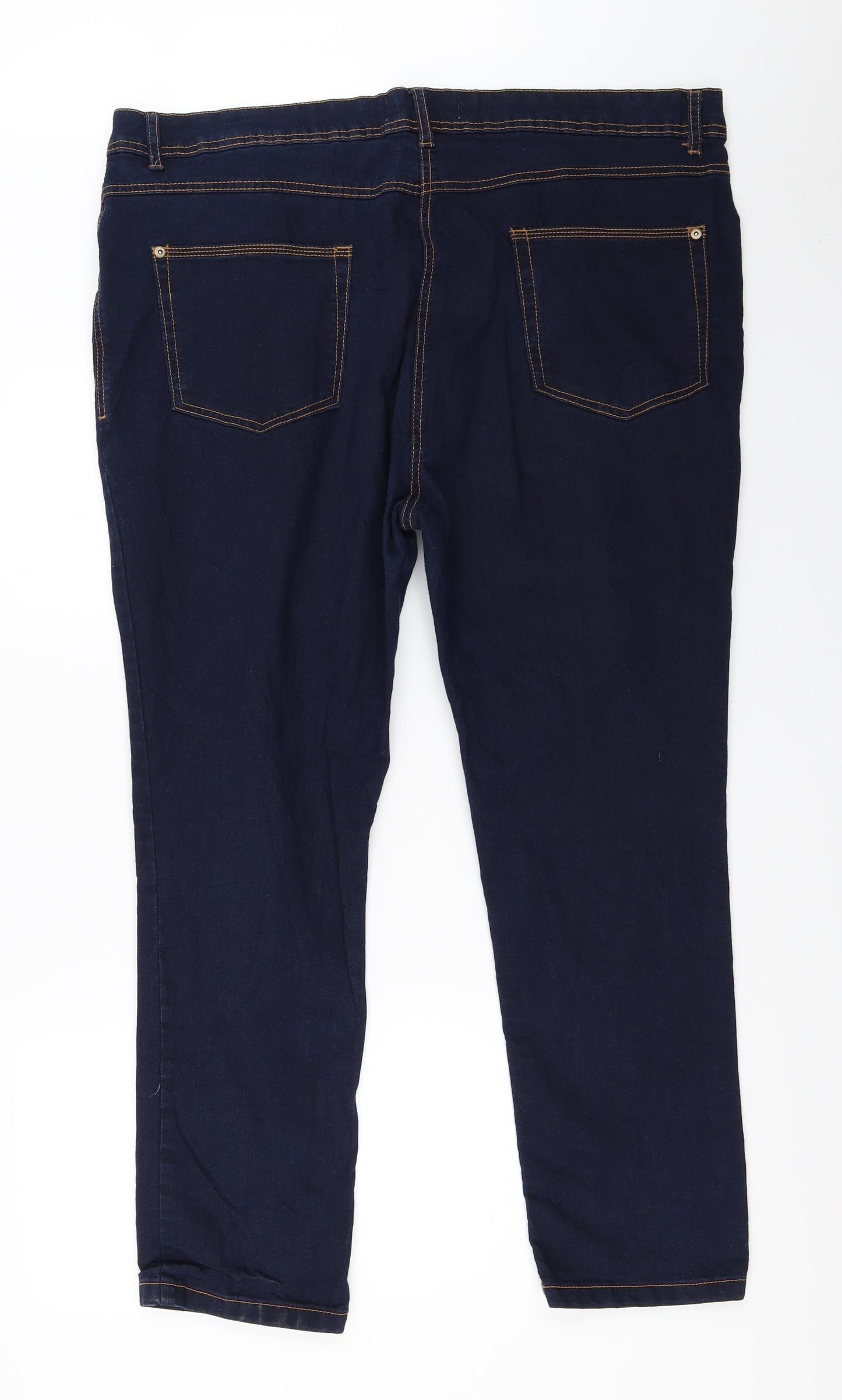 Yours Womens Blue  Denim Straight Jeans Size 22 L26.5 in