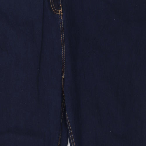 Yours Womens Blue  Denim Straight Jeans Size 22 L26.5 in
