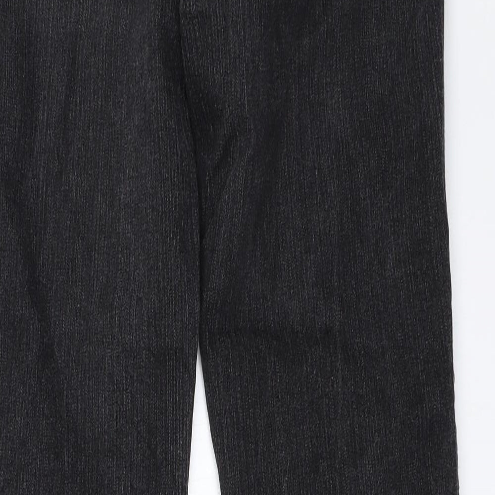 Flash Womens Black  Denim Straight Jeans Size 36 L31 in