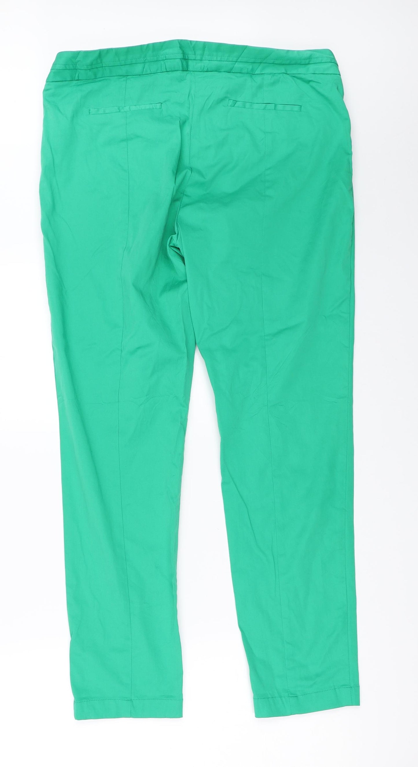 Solar Womens Green   Capri Trousers Size 42 L27.5 in