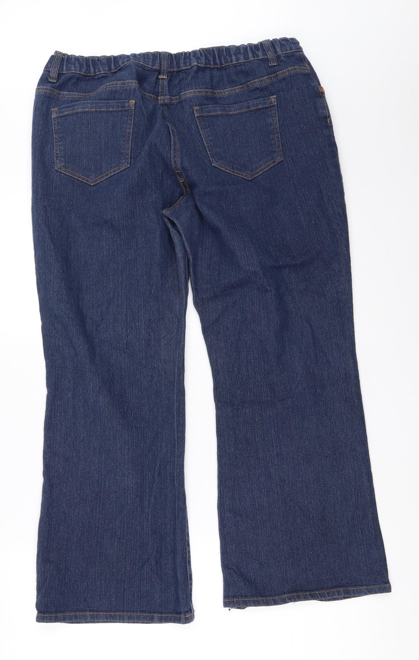 Simply Be Womens Blue  Denim Bootcut Jeans Size 16 L26 in