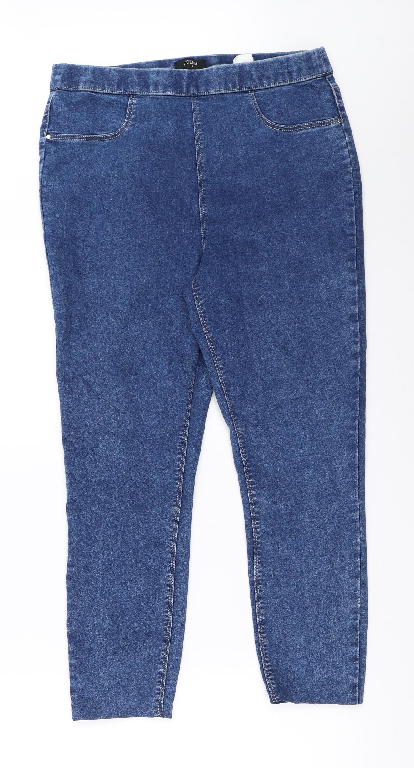 Matalan Womens Blue   Cropped Jeans Size 12 L23 in