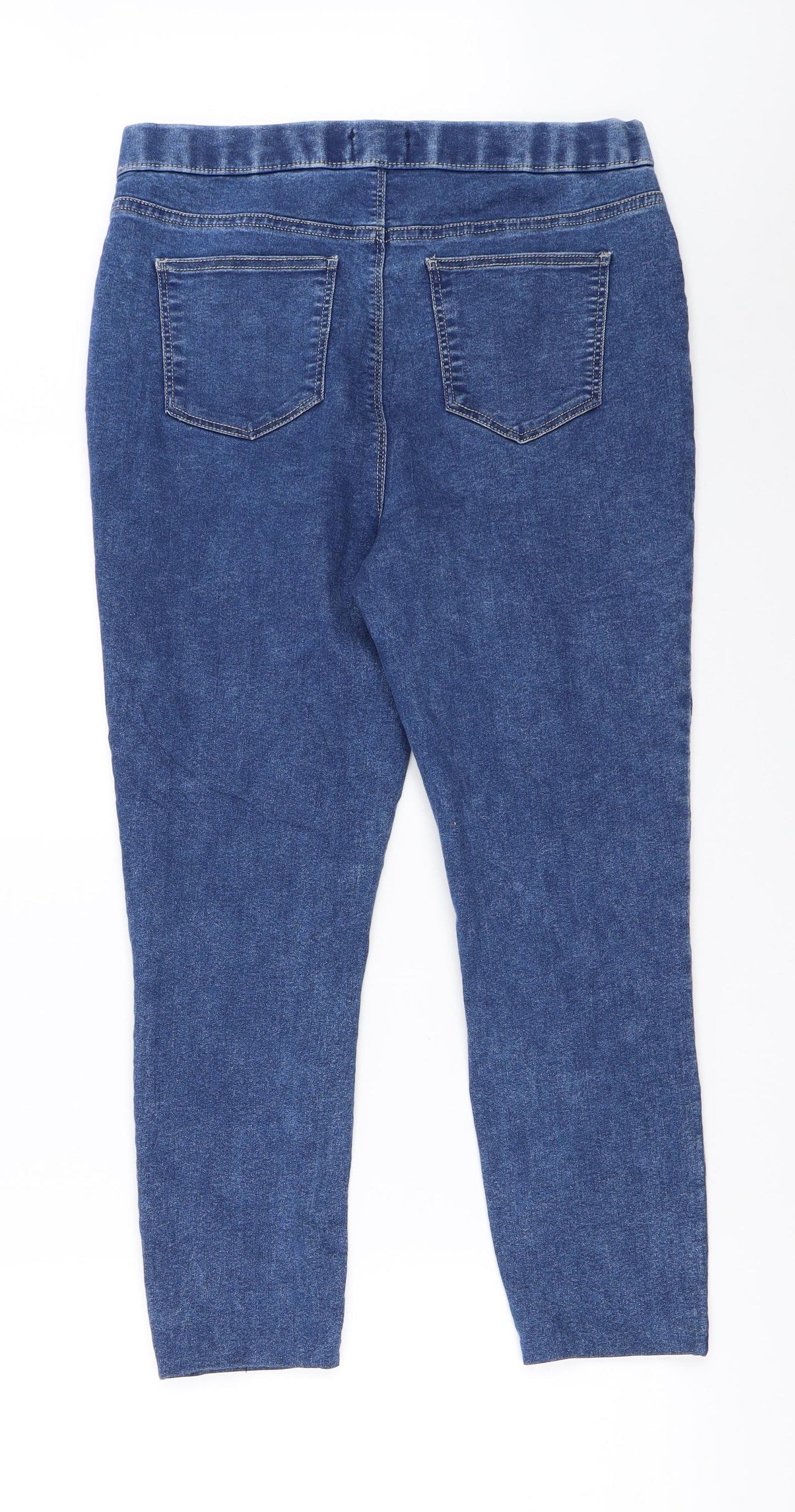 Matalan Womens Blue   Cropped Jeans Size 12 L23 in