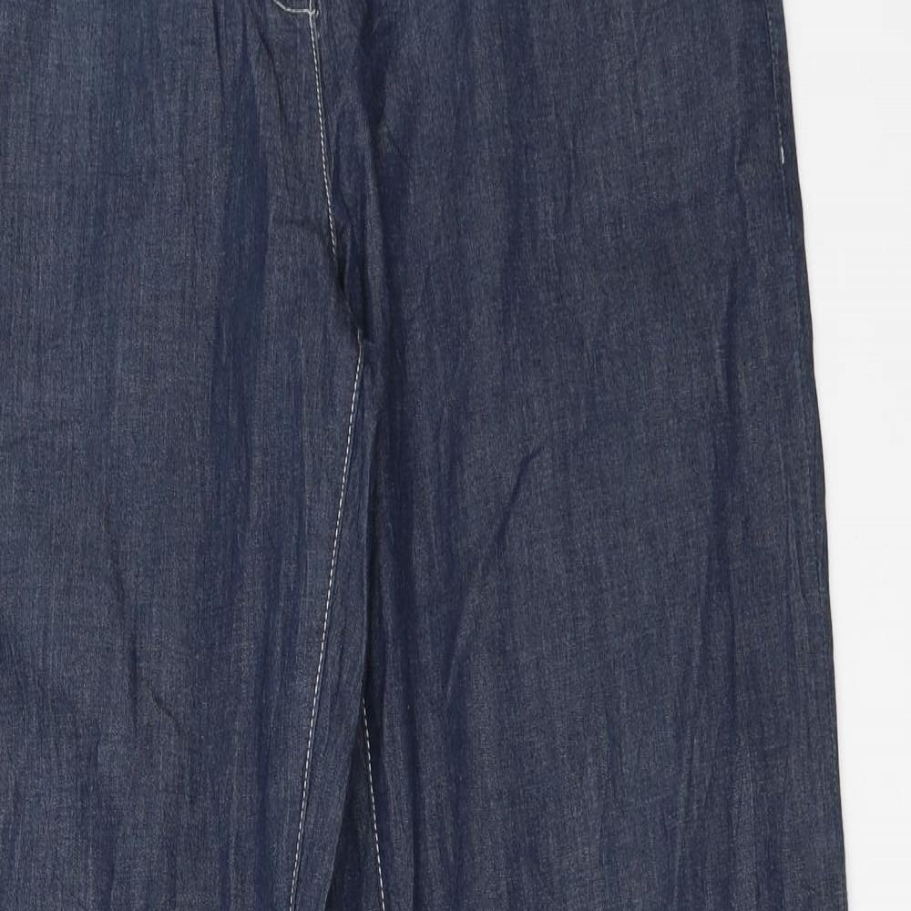 Wallis Womens Blue   Straight Jeans Size 14 L30 in