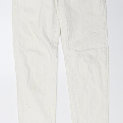 Primark Womens White   Straight Jeans Size 8 L30 in