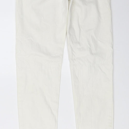 Primark Womens White   Straight Jeans Size 8 L30 in