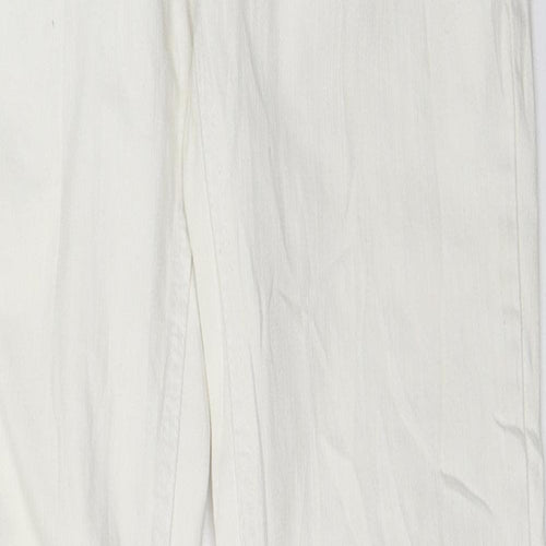 Primark Womens White   Straight Jeans Size 8 L30 in