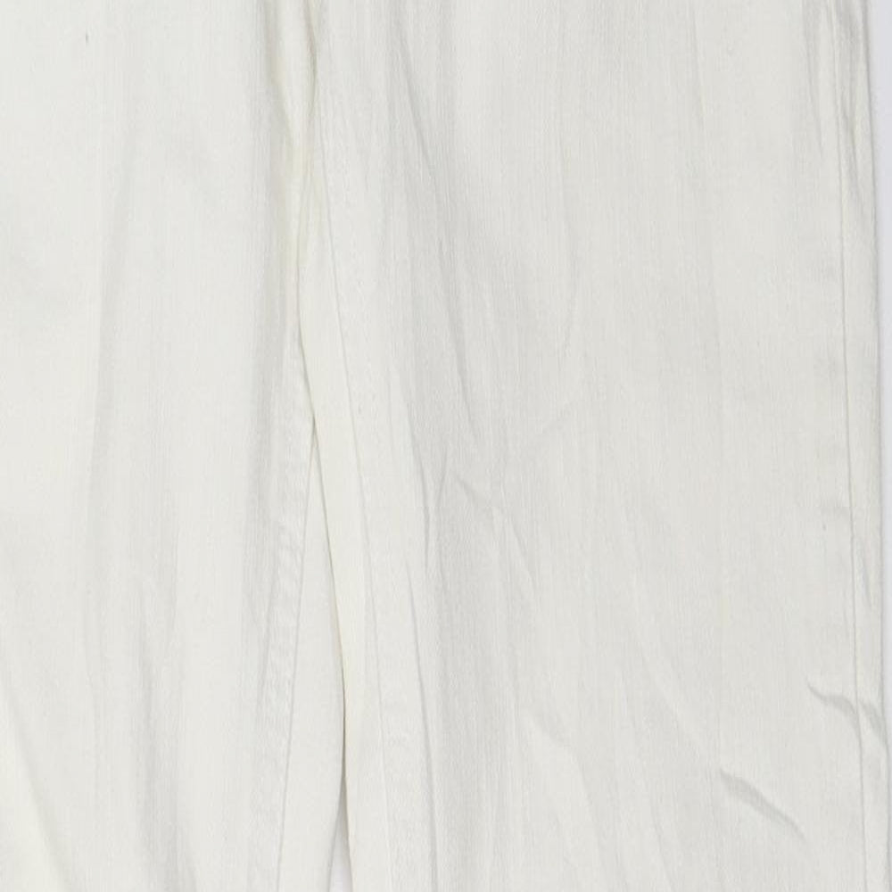 Primark Womens White   Straight Jeans Size 8 L30 in