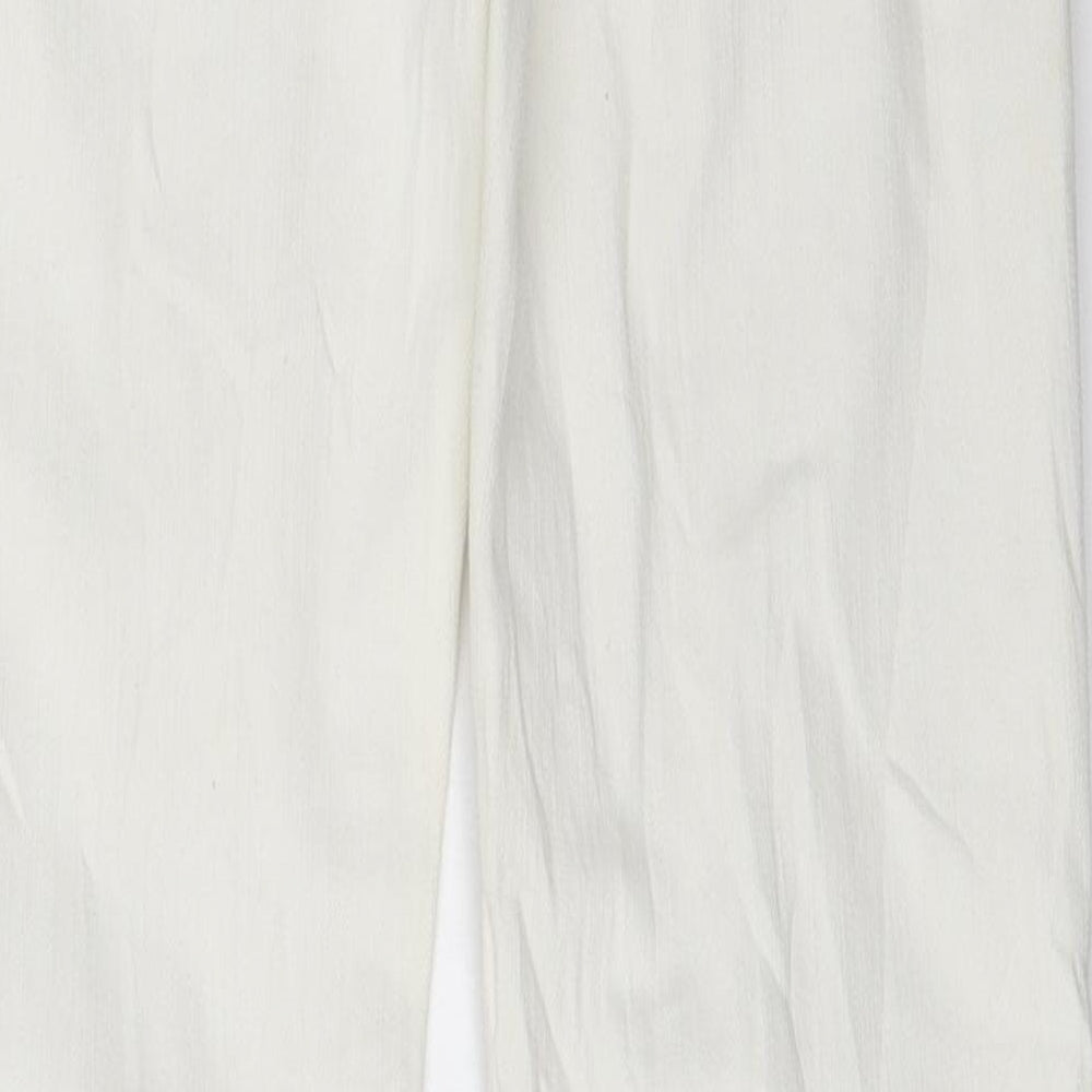 Primark Womens White   Straight Jeans Size 8 L30 in