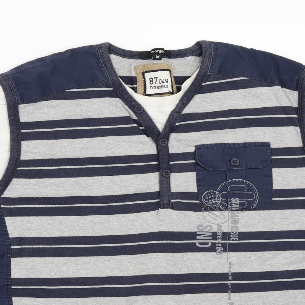 George Mens Blue    T-Shirt Size M