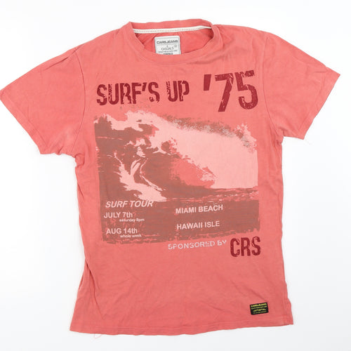 Cars Jeans Mens Pink    T-Shirt Size S