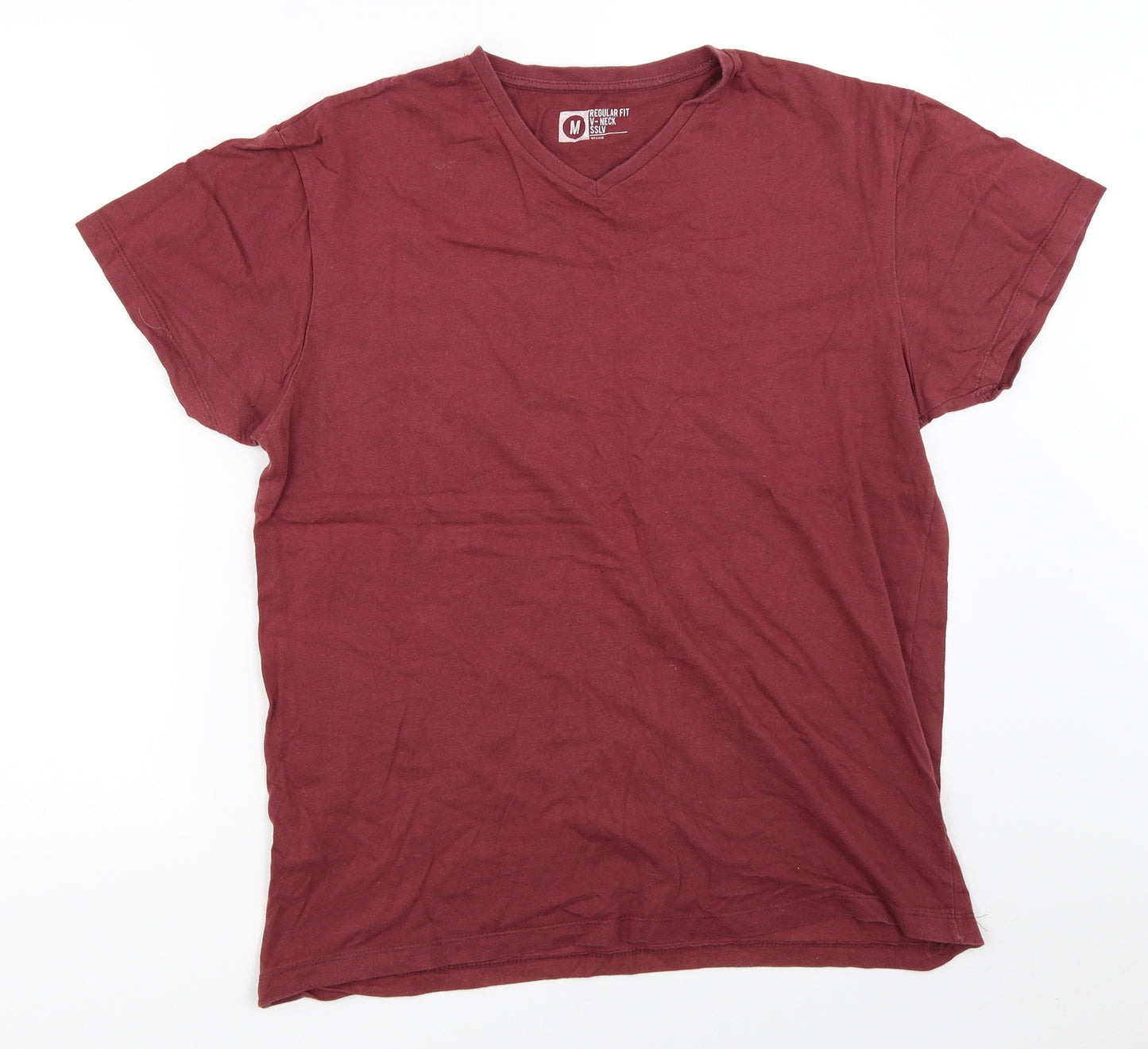Cedar Wood State Mens Red    T-Shirt Size M