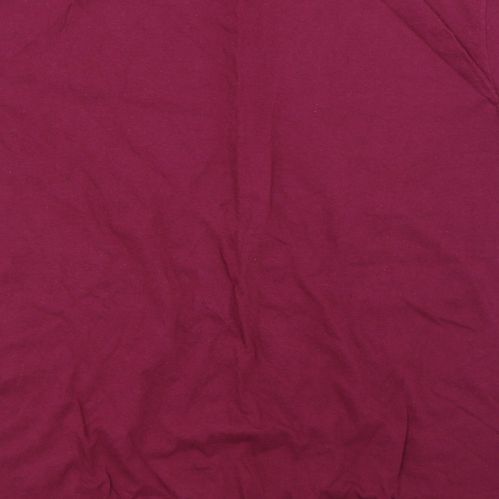 Fruit of the Loom Mens Purple    T-Shirt Size L