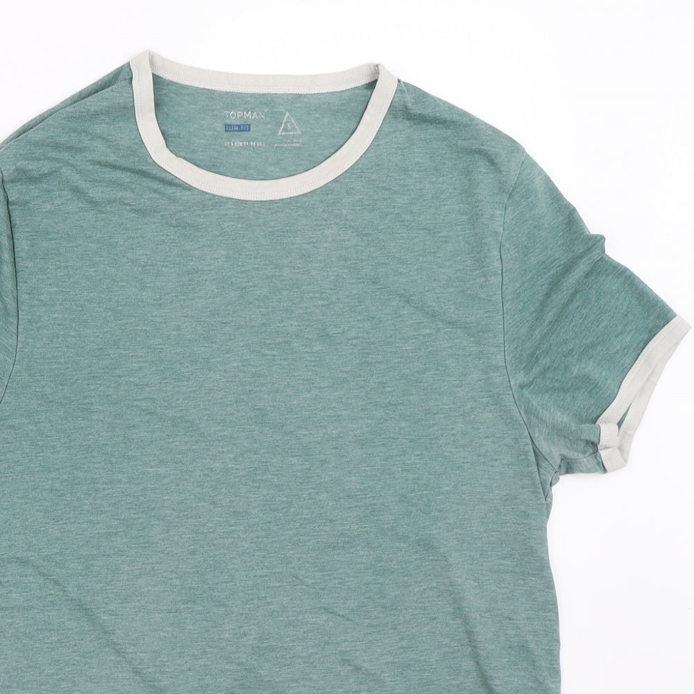 Topman Mens Blue    T-Shirt Size S