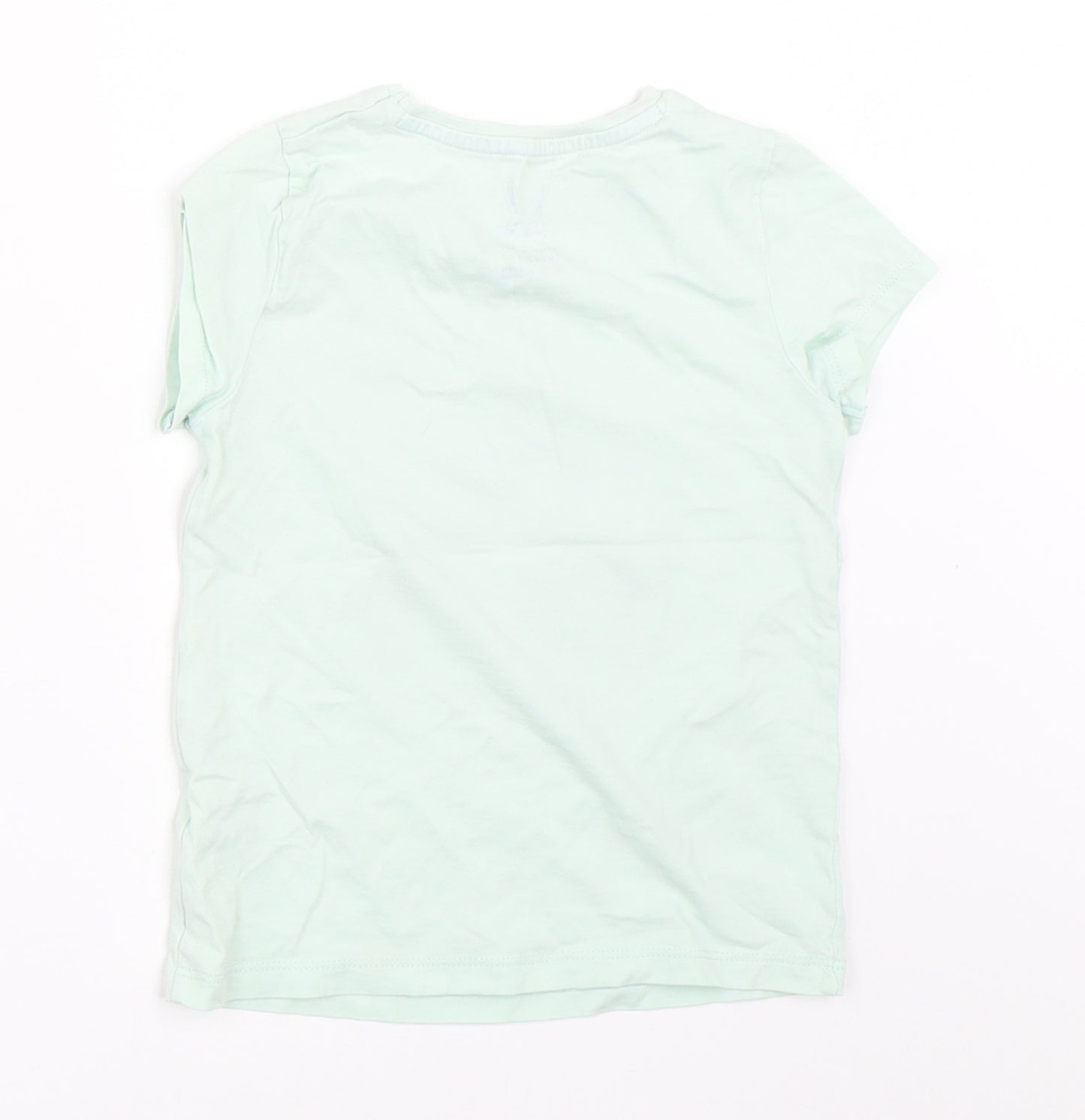 F&F Girls Green   Basic T-Shirt Size 4-5 Years
