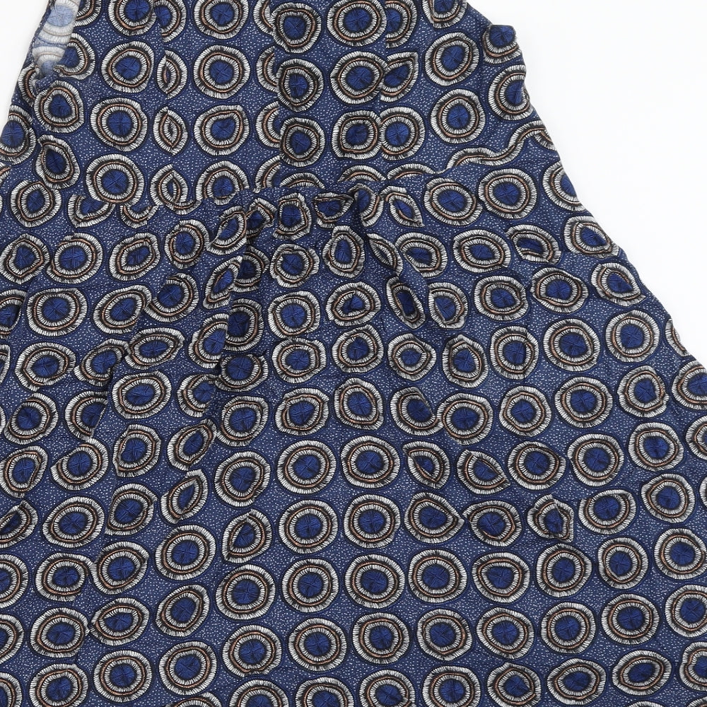 H&M Womens Blue Geometric  Mini  Size 36