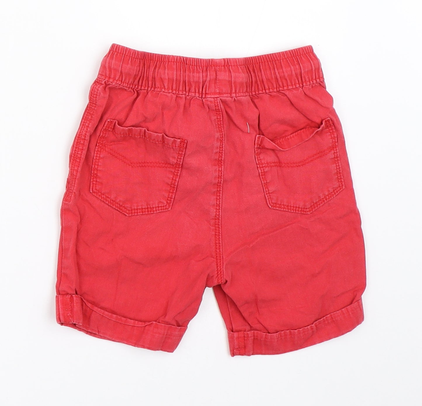 George Boys Red   Chino Shorts Size 3-4 Years
