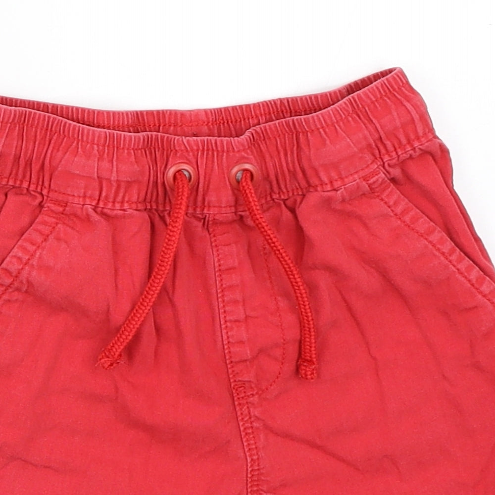 George Boys Red   Chino Shorts Size 3-4 Years