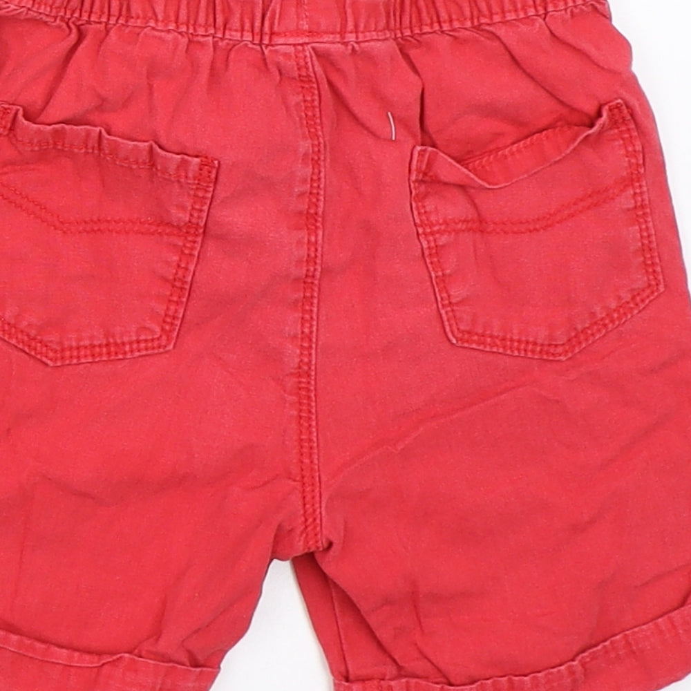 George Boys Red   Chino Shorts Size 3-4 Years