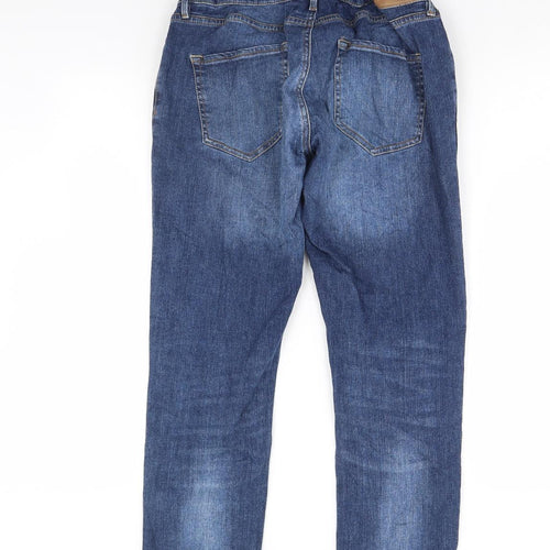 Preworn Womens Blue  Denim Straight Jeans Size 32 in L32 in