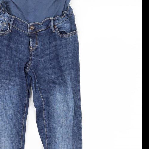 Preworn Womens Blue  Denim Straight Jeans Size 32 in L32 in