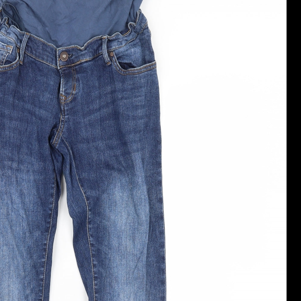 Preworn Womens Blue  Denim Straight Jeans Size 32 in L32 in