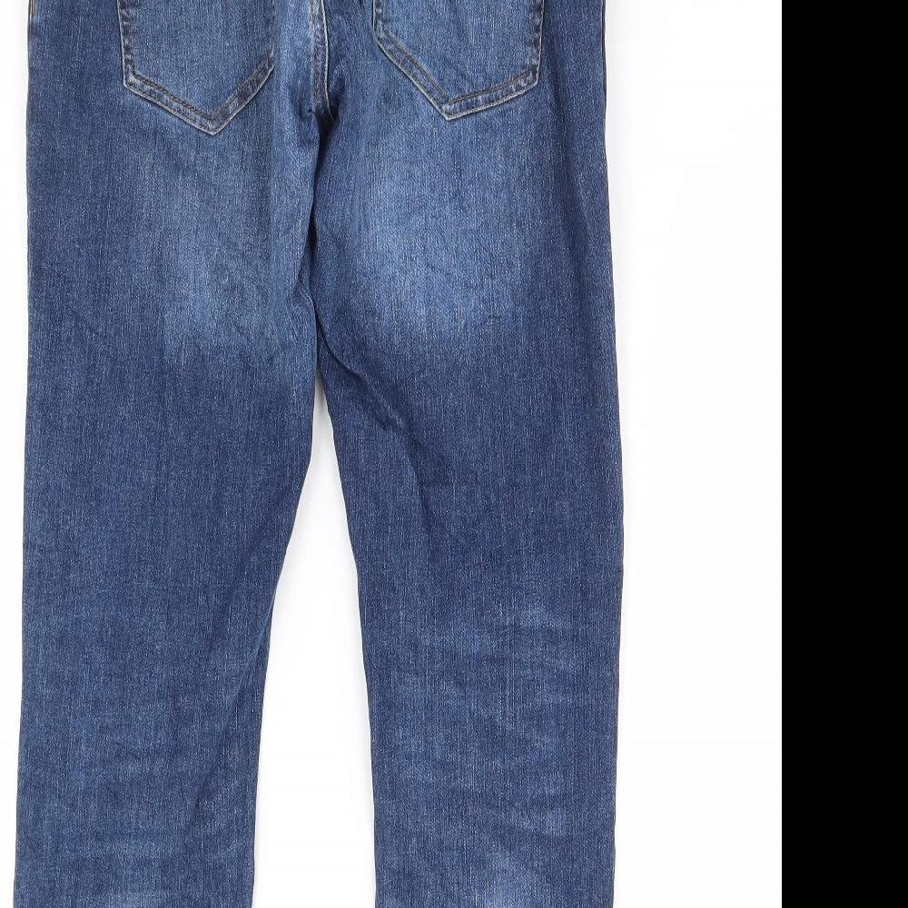 Preworn Womens Blue  Denim Straight Jeans Size 32 in L32 in