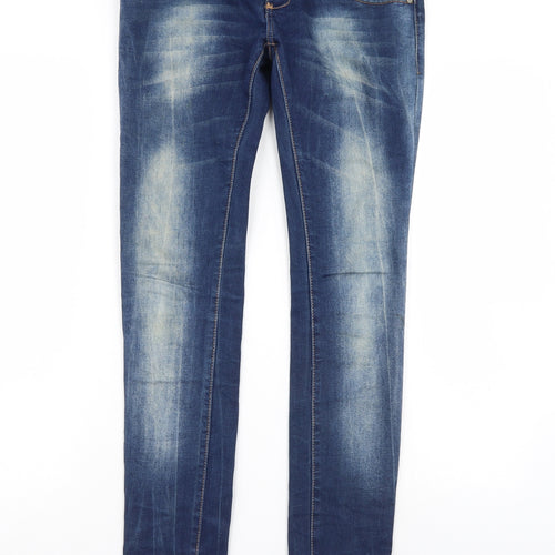 Preworn Womens Blue  Denim Skinny Jeans Size 28 L31 in