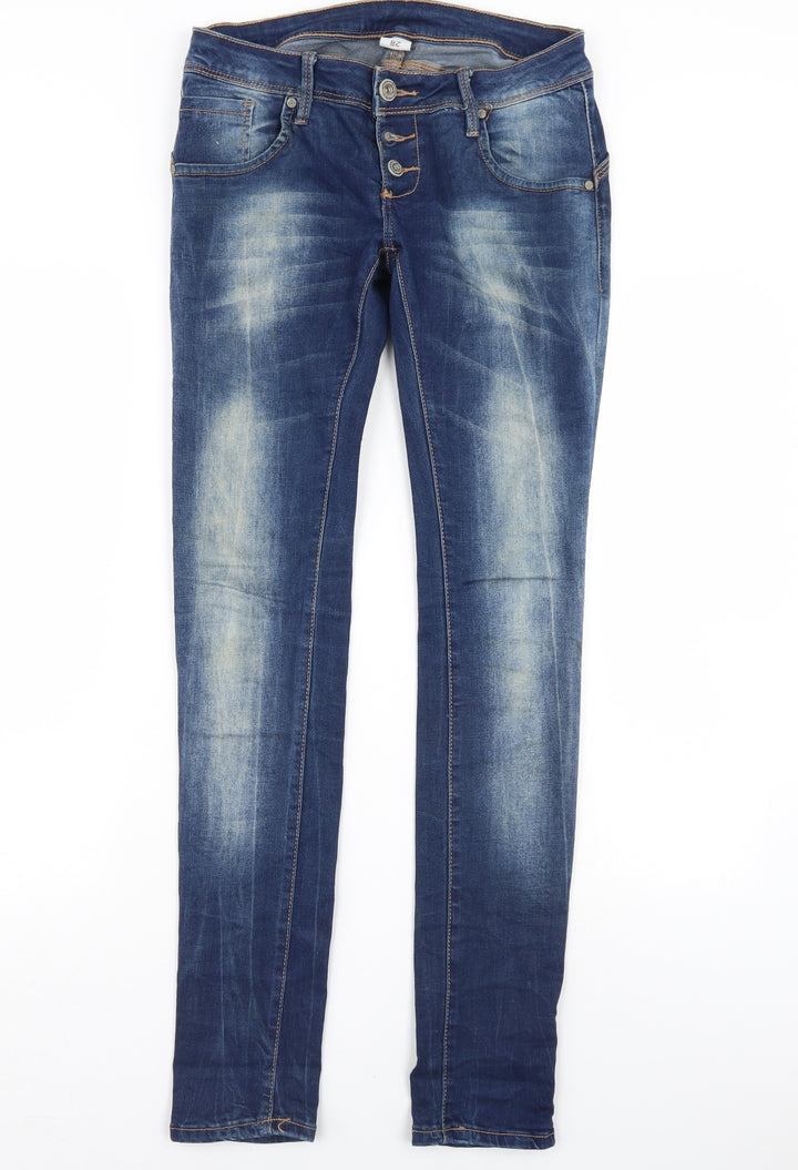 Preworn Womens Blue Denim Skinny Jeans Size 28 L31 in