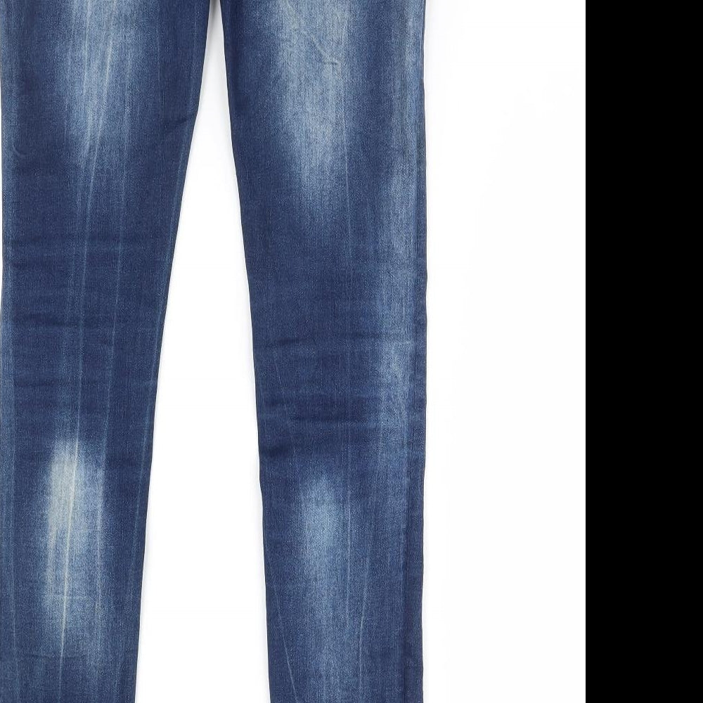 Preworn Womens Blue  Denim Skinny Jeans Size 28 L31 in