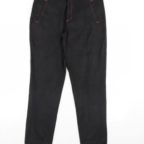 Villa Womens Black   Trousers  Size 10 L29 in