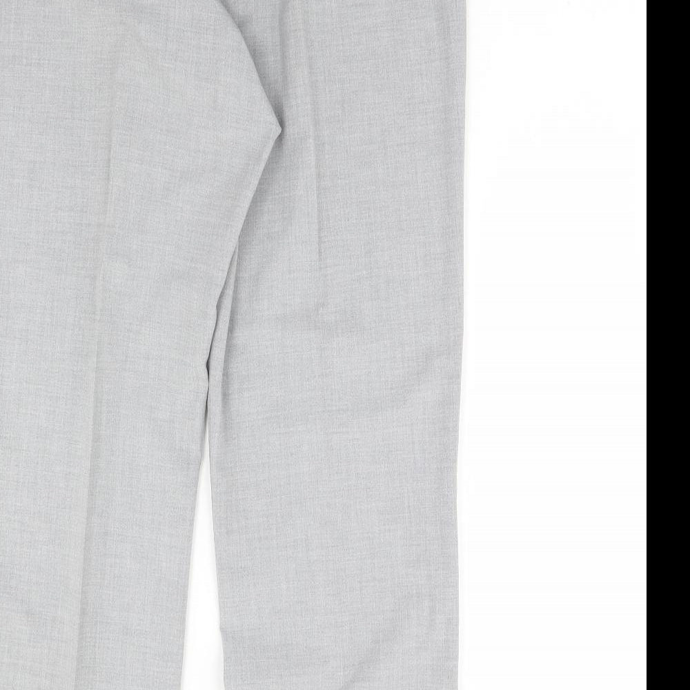 Maroon Womens Grey   Dress Pants Trousers Size 16 L29 in