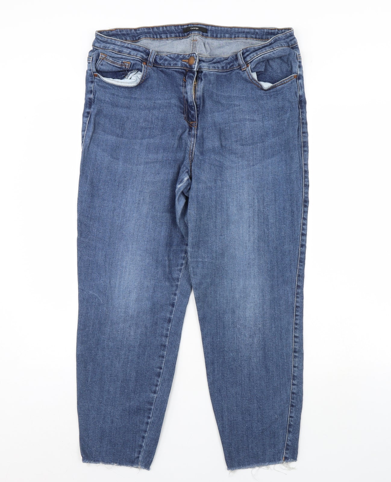 George Womens Blue  Denim Skinny Jeans Size 18 L26 in
