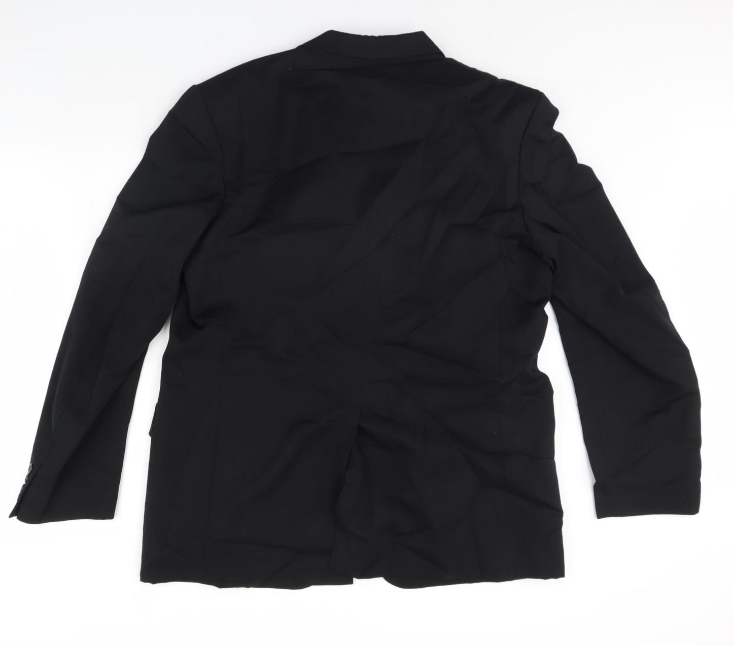 Preworn Mens Black   Jacket Blazer Size 42  - Shoulder Pads
